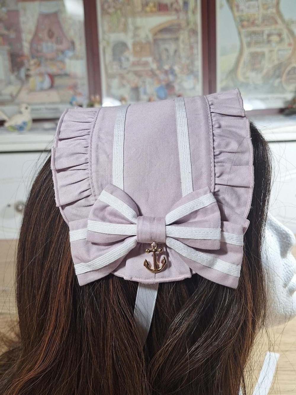 🎀 Alice and the Pirates Purplish Pink Wide Headdress 💜⚓